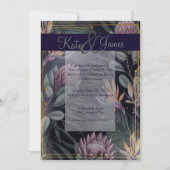 Uitnodiging tot Tropische Nights marine en Gold We (Voorkant)