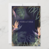 Uitnodiging tot Tropische Nights marine en Gold We (Achterkant)