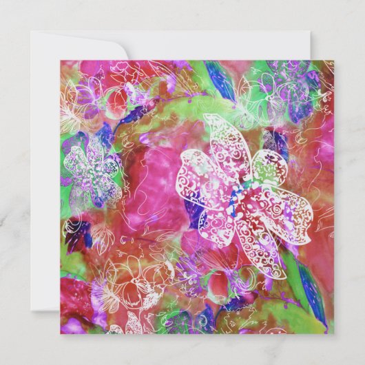 Uitnodiging tot Tropische Oasis (Achterkant)