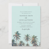 Uitnodiging tot tropische palmbomen voor weduwen (Voorkant)