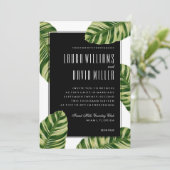 Uitnodiging tot tropische palmbomen voor weduwen (Staand voorkant)