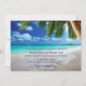 Uitnodiging tot tropische palmbomen voor weduwen (Voorkant)