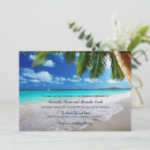 Uitnodiging tot tropische palmbomen voor weduwen (Staand voorkant)