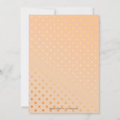 Uitnodiging tot Tropische stralen straten huwelijk (Achterkant)