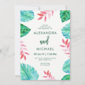 Uitnodiging tot Tropische Waterverf (Voorkant)