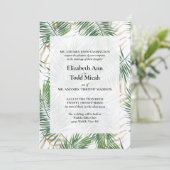 Uitnodiging tot Tropische Waterverf (Staand voorkant)