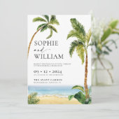 Uitnodiging tot tropische weddenschappen (Staand voorkant)