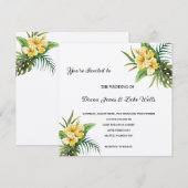 Uitnodiging tot tropische weddenschappen (Voorkant / Achterkant)