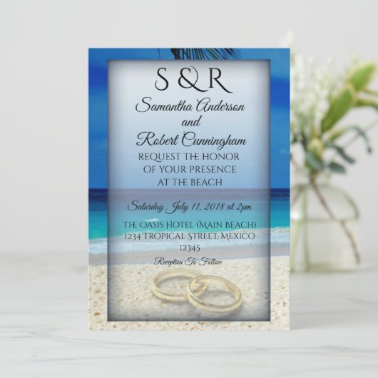 Uitnodiging tot tropische weduwen (Staand voorkant)