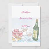 Uitnodiging tot tuinbouwwijn en levensmiddelen (Achterkant)