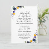 Uitnodiging tot tulpen en wilde bloemen (Staand voorkant)