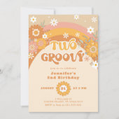 Uitnodiging tot twee groovy retro (Voorkant)