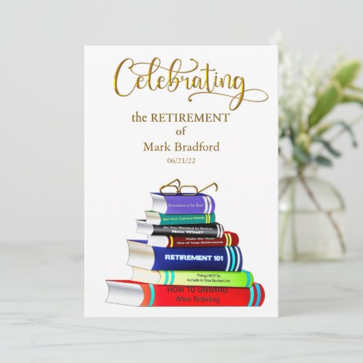 Uitnodiging tot uitbetaling Uitnodiging gestapelde (Staand voorkant)