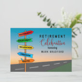 Uitnodiging tot uitbetaling Uitnodiging Road Signa (Staand voorkant)