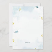 Uitnodiging tot uitgifte van Sage- en Gold Leaves (Achterkant)