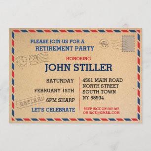 Uitnodiging tot uitnodigen Briefkaart Post Post