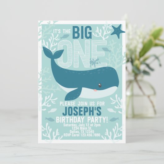 Uitnodiging tot uitnodiging groothandel 1e verjaar (Staand voorkant)