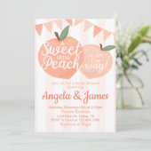 Uitnodiging tot uitnodiging voor kleine Baby showe (Staand voorkant)