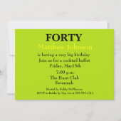 Uitnodiging tot uitnodiging voor verrassingsveerti (Voorkant)