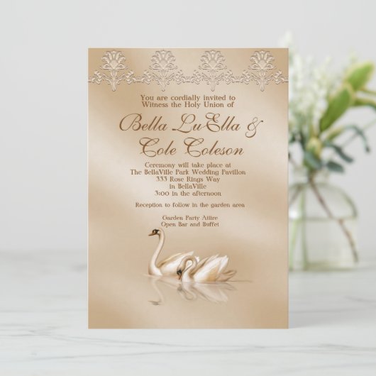 Uitnodiging tot uitnodiging voor weddenschappen (Staand voorkant)