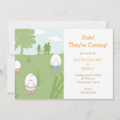 Uitnodiging tot uitnoeping Easter Egg Hunt (Voorkant)