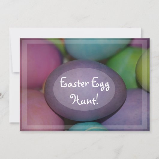 Uitnodiging tot uitnoeping Easter Egg Hunt (Voorkant)