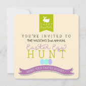 Uitnodiging tot uitnoeping Easter Egg Hunt (Voorkant)