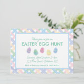 Uitnodiging tot uitnoeping Easter Egg Hunt (Staand voorkant)