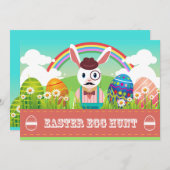 Uitnodiging tot uitnoeping Easter Egg Hunt (Voorkant / Achterkant)