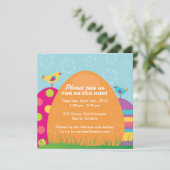 Uitnodiging tot uitnoeping Easter Egg Hunt (Staand voorkant)