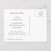 Uitnodiging tot uitnoeping Easter Egg Hunt (Achterkant)