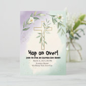 Uitnodiging tot uitnoeping Easter Egg Hunt (Staand voorkant)