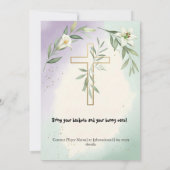 Uitnodiging tot uitnoeping Easter Egg Hunt (Achterkant)