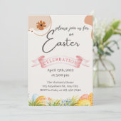 Uitnodiging tot uitnoeping Easter Egg Hunt (Staand voorkant)