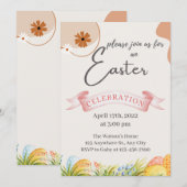 Uitnodiging tot uitnoeping Easter Egg Hunt (Voorkant / Achterkant)