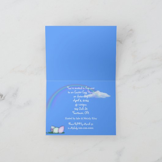 Uitnodiging tot uitnoeping Easter Egg Hunt (Binnen)