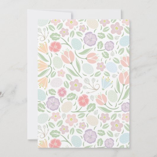 Uitnodiging tot uitnoeping Easter Egg Hunt (Achterkant)