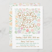 Uitnodiging tot uitnoeping Easter Egg Hunt (Voorkant / Achterkant)