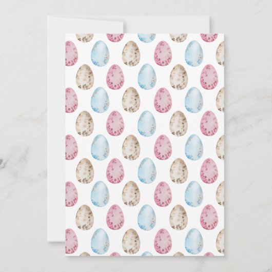 Uitnodiging tot uitnoeping Easter Egg Hunt (Achterkant)