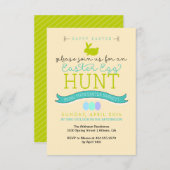 Uitnodiging tot uitnoeping Easter Egg Hunt (Voorkant / Achterkant)