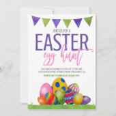 Uitnodiging tot uitnoeping Easter Egg Hunt (Voorkant)
