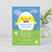 Uitnodiging tot uitnoeping Easter Egg Hunt (Staand voorkant)