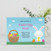 Uitnodiging tot uitnoeping Easter Egg Hunt (Staand voorkant)