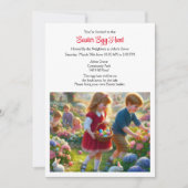 Uitnodiging tot uitnoeping Easter Egg Hunt (Voorkant)