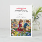 Uitnodiging tot uitnoeping Easter Egg Hunt (Staand voorkant)