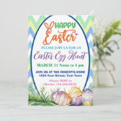 Uitnodiging tot uitnoeping Easter Egg Hunt (Staand voorkant)