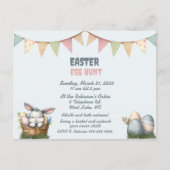 Uitnodiging tot uitnoeping Easter Egg Hunt Briefkaart (Voorkant)