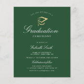 Uitnodiging tot uitreiking groene afstuderen (Voorkant)