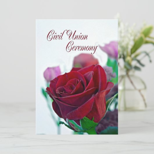 Uitnodiging tot uitreiking van de civiele unie (Staand voorkant)