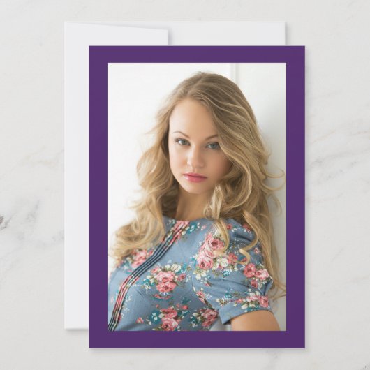 Uitnodiging tot uitreiking van de paarse afstudere (Achterkant)